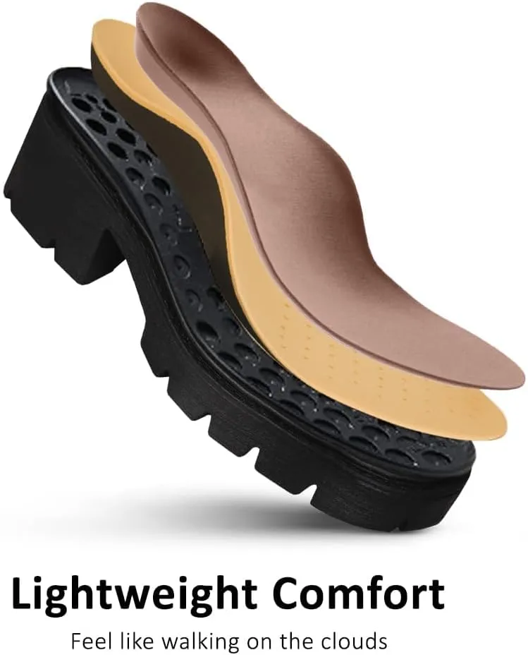 AOSPHIRAYLIAN Mary Janes Platform Mary Janes for Women Round Toe Dress Shoes for Women Ankle Strap Chunky Heel Uniform Women's Pumps