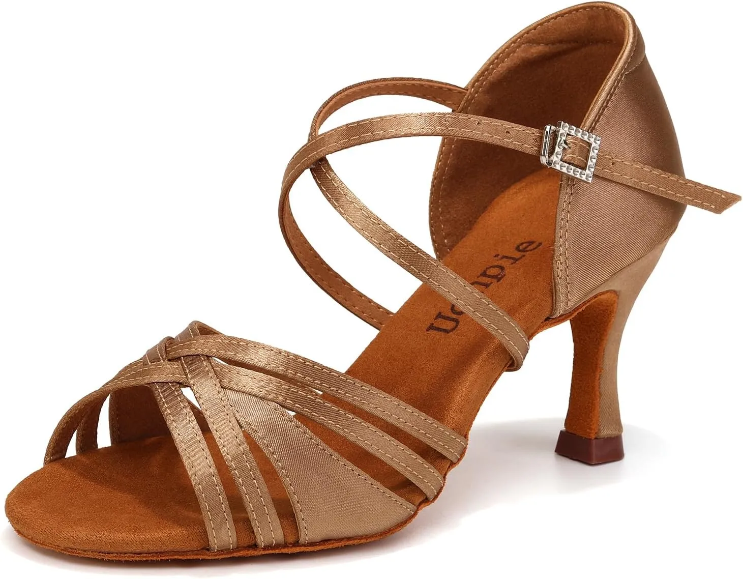 Ballroom Latin Dance Shoes for Women Open Toe Salsa Tango Professional Dance Shoes 3 Inch