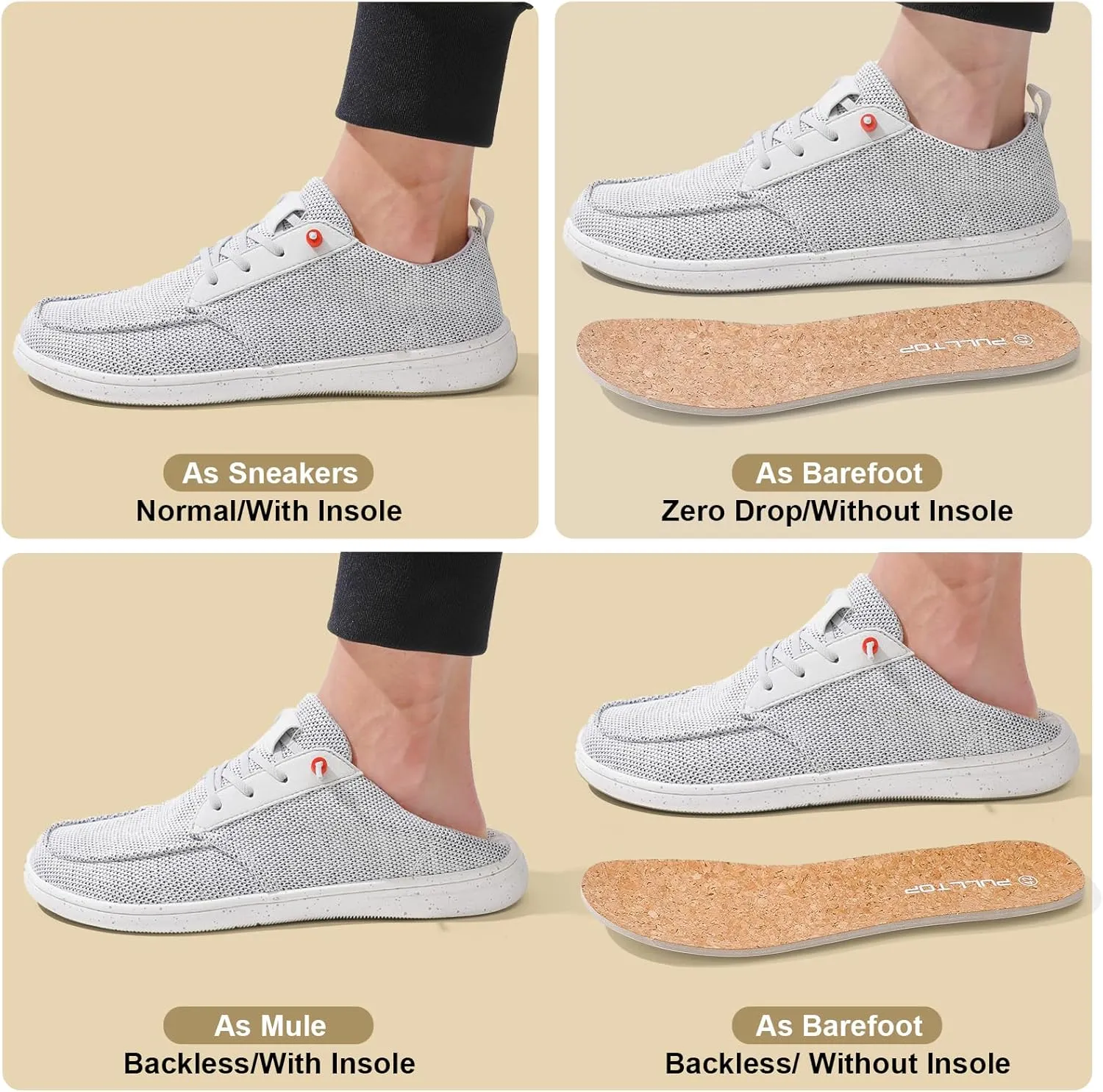 Barefoot Wide Toe Box Shoes for Women - Minimalist Barefoot Shoes with | Zero Drop Sole | Extra Wide Slip on for Walking