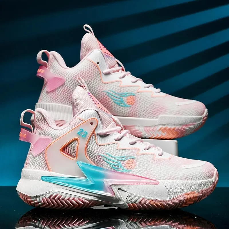 Basketball Shoes for Womens and Mens, Breathable Non Slip Outdoor Casual Unisex-Adult Fashion Sneakers