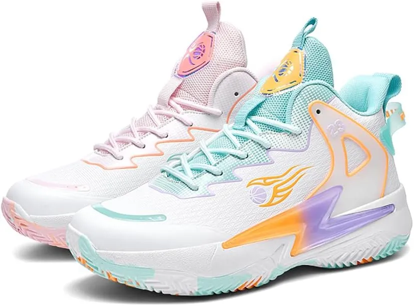 Basketball Shoes for Womens Mens Fashion Comfortable Volleyball Sneakers Breathable High Top Non Slip Outdoor Sport Woman Man Shoe