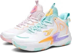 Basketball Shoes for Womens Mens Fashion Comfortable Volleyball Sneakers Breathable High Top Non Slip Outdoor Sport Woman Man Shoe