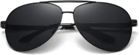 Big XL Wide Frame Extra Large Polarized Aviator Sunglasses for Big Heads Men Oversized Military Pilot Glasses