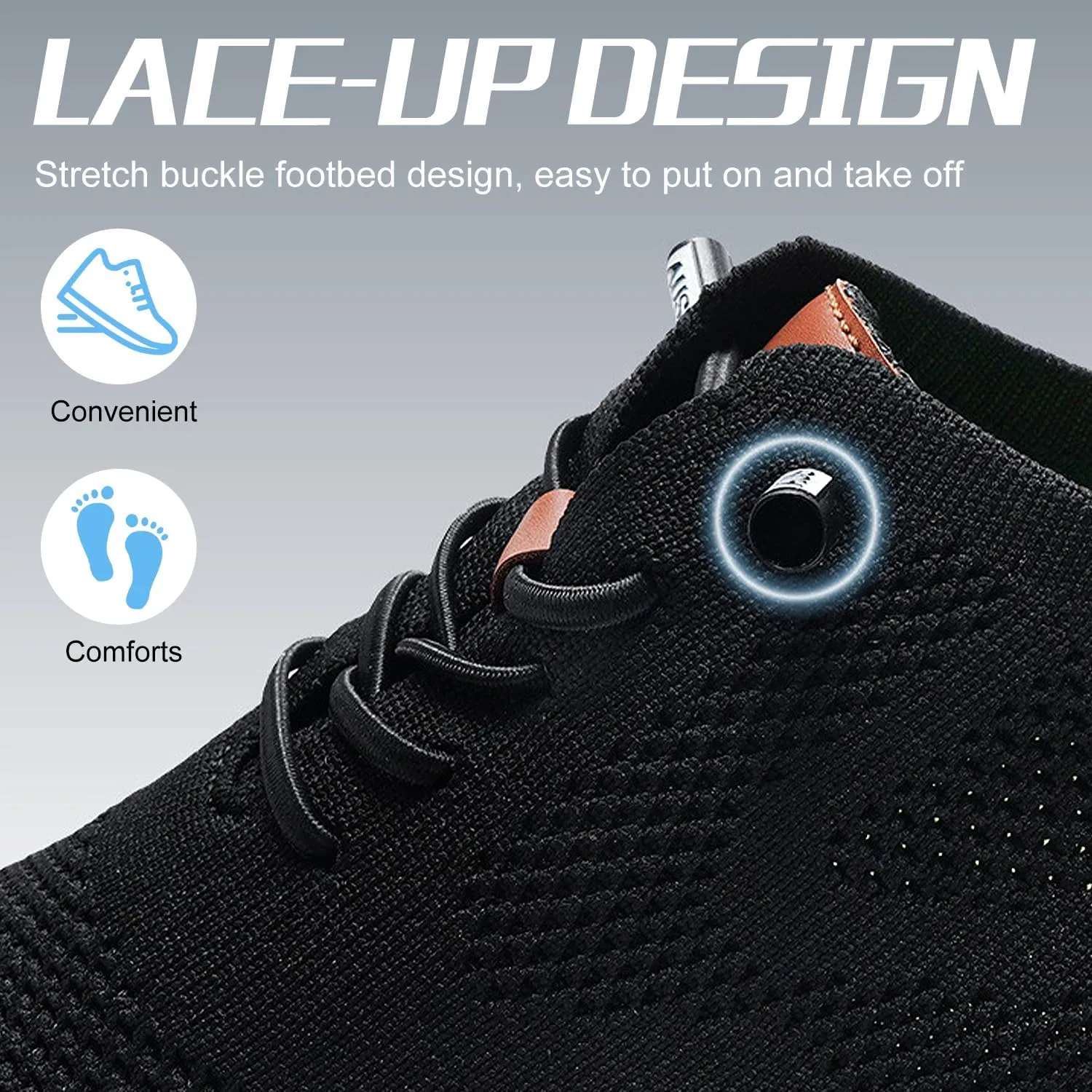 Breeze Shoes for Men Oxfords, Casual Shoes Breathable, Lightweight Walking Shoes