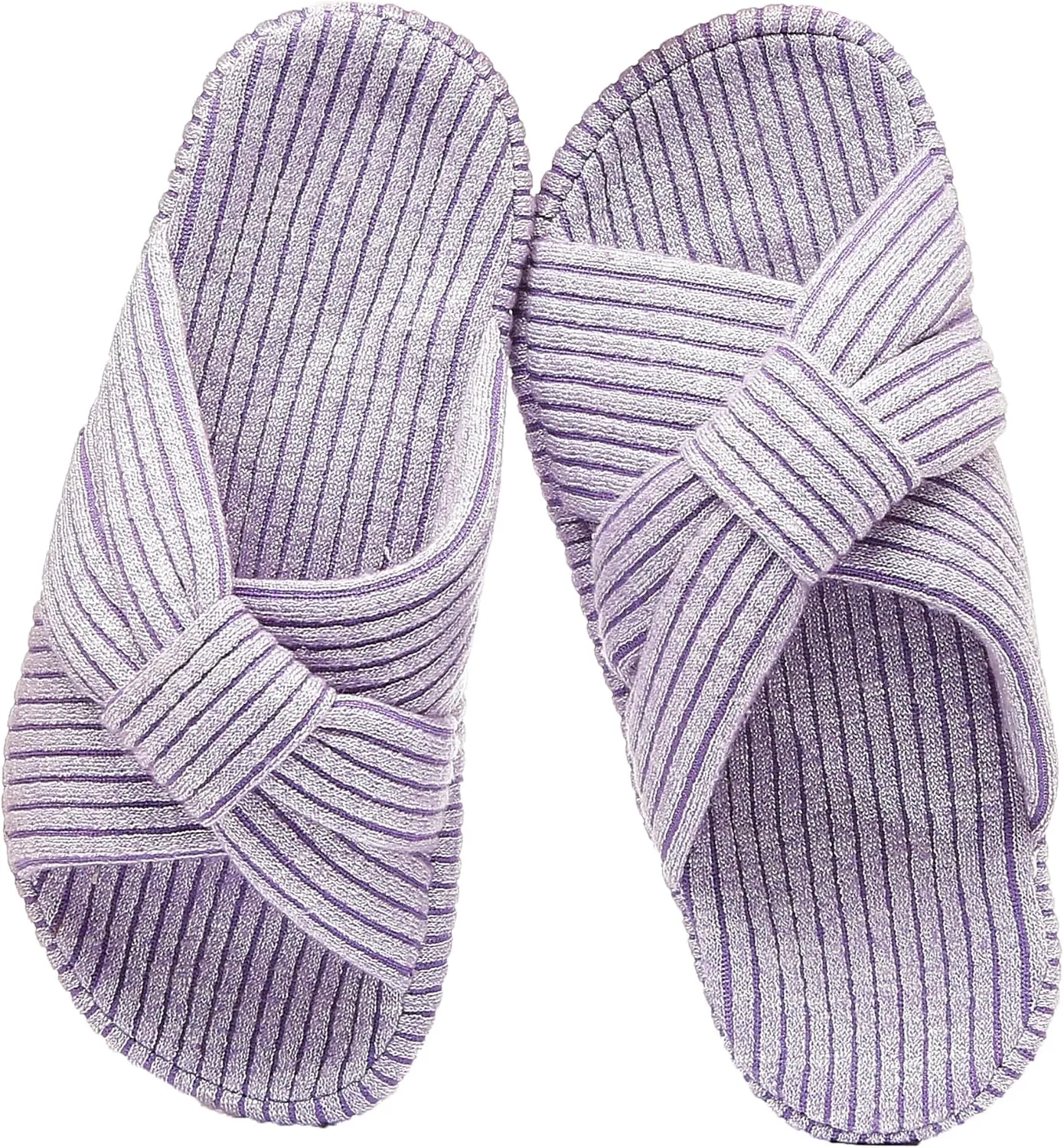 Cross Band House Slippers for Women, Memory Foam Platform with Arch Support Open Toe Bow, Comfy Cozy Trendy Gift Home Shoes for Indoor Outdoor Bedroom