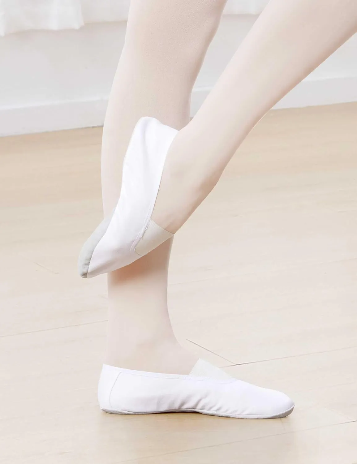 Daydance Full Sole Gymnastics Shoes White