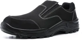 DRKA Steel Toe Shoes for Men,Steel Toe Slip-On Shoe,Slip Resistant Comfortable Safety Work Shoes Industrial Construction Footwear