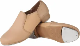 Dynadans Manmade Leather Slip On Tap Shoe Dance Shoes for Women and Men's Dance Shoes