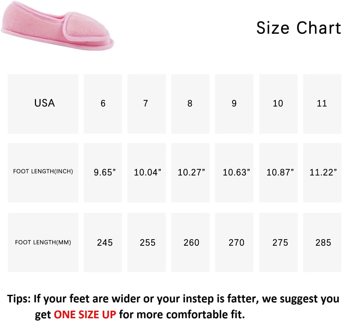 Git-up Women Diabetic Slippers/W Arthritis Edema Adjustable Closure Memory Foam House Shoes Open Toe Extra Wide