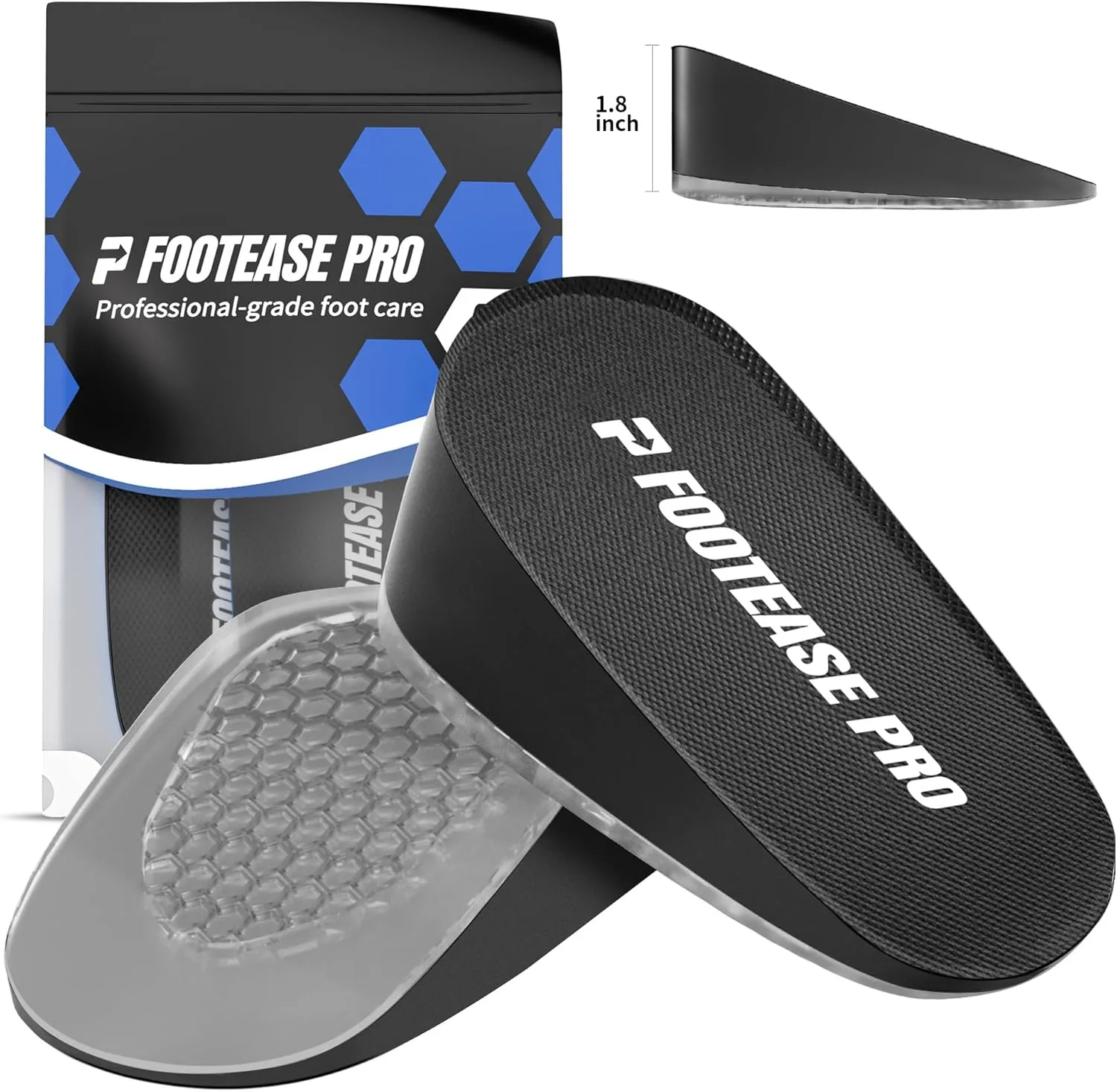 Height Increase Insoles Heel Lifts for Men Women Height Boosters Shoe Lifts for Plantar Fasciitis Heel Inserts with Heel Pain Relief