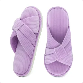 House Slippers for Women Indoor Cute Comfy Open Toe Crossband Slipper for Woman Girls and Ladies use in Bedroom, Living room and Outdoor around the Home