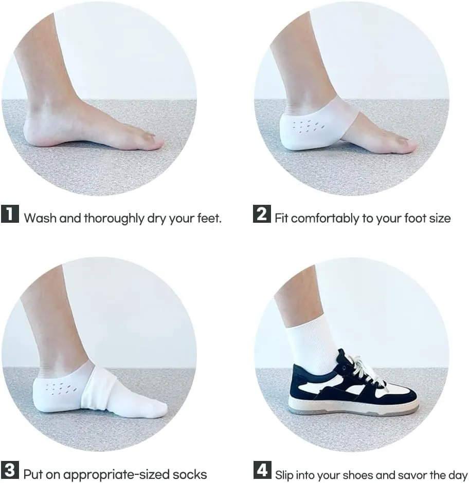 Invisible Height Increase Insoles  Comfortable & Discreet Shoe Inserts for Men & Women (with Holes, 1 Pair)