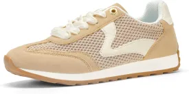 LUCKY STEP Women's Fashion Casual Running Trainer Ballet Gum Rubber Sole Organza Lace Up Walking Shoes Platform Retro Sneakers