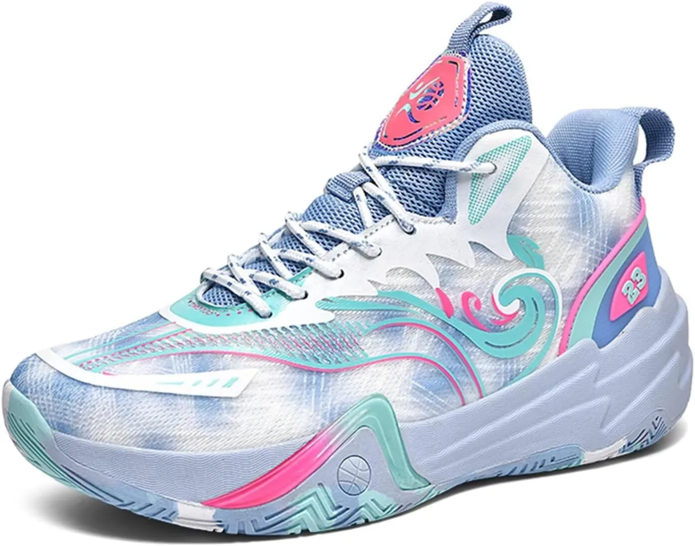 Men's Basketball Shoes for Women Breathable Non Slip Fashionable Comfortable Training Shoes Outdoor Sneakers