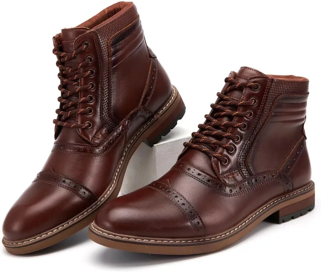 Men's Chukka Boots Genuine Leather Ankle Boot for Men Classic Casual Oxford Style Footwear