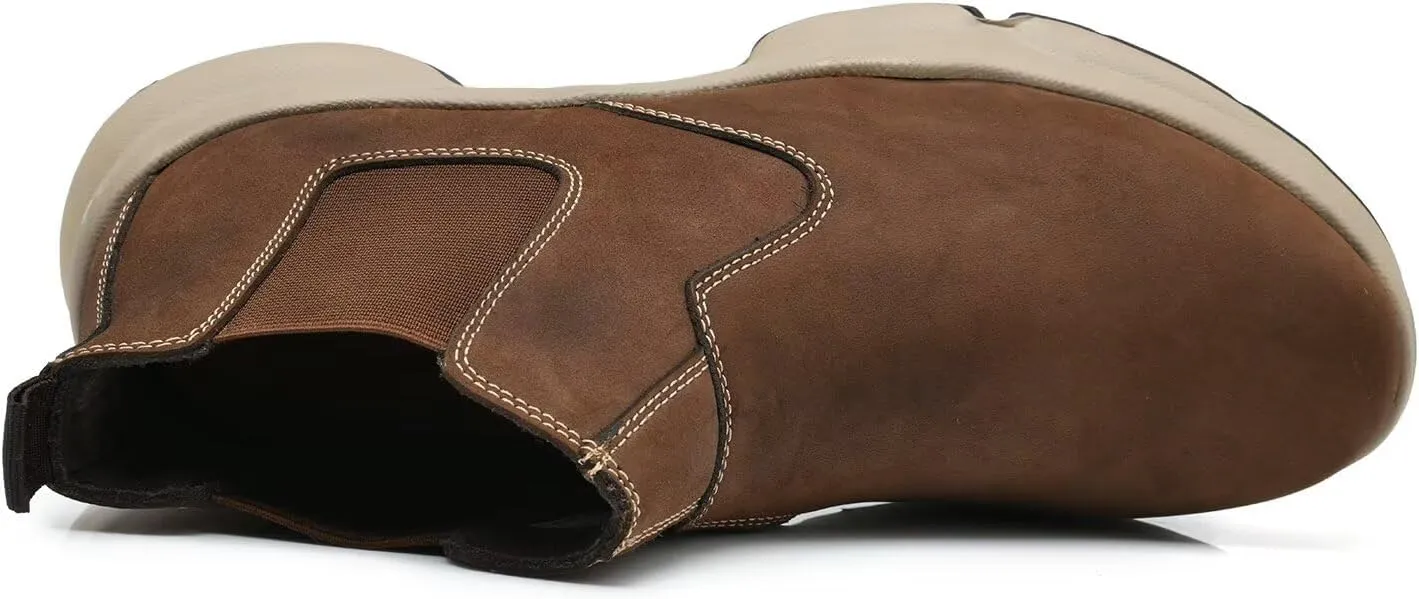 Men's Chukka Boots Genuine Leather Ankle Boot for Men Classic Casual Oxford Style Footwear