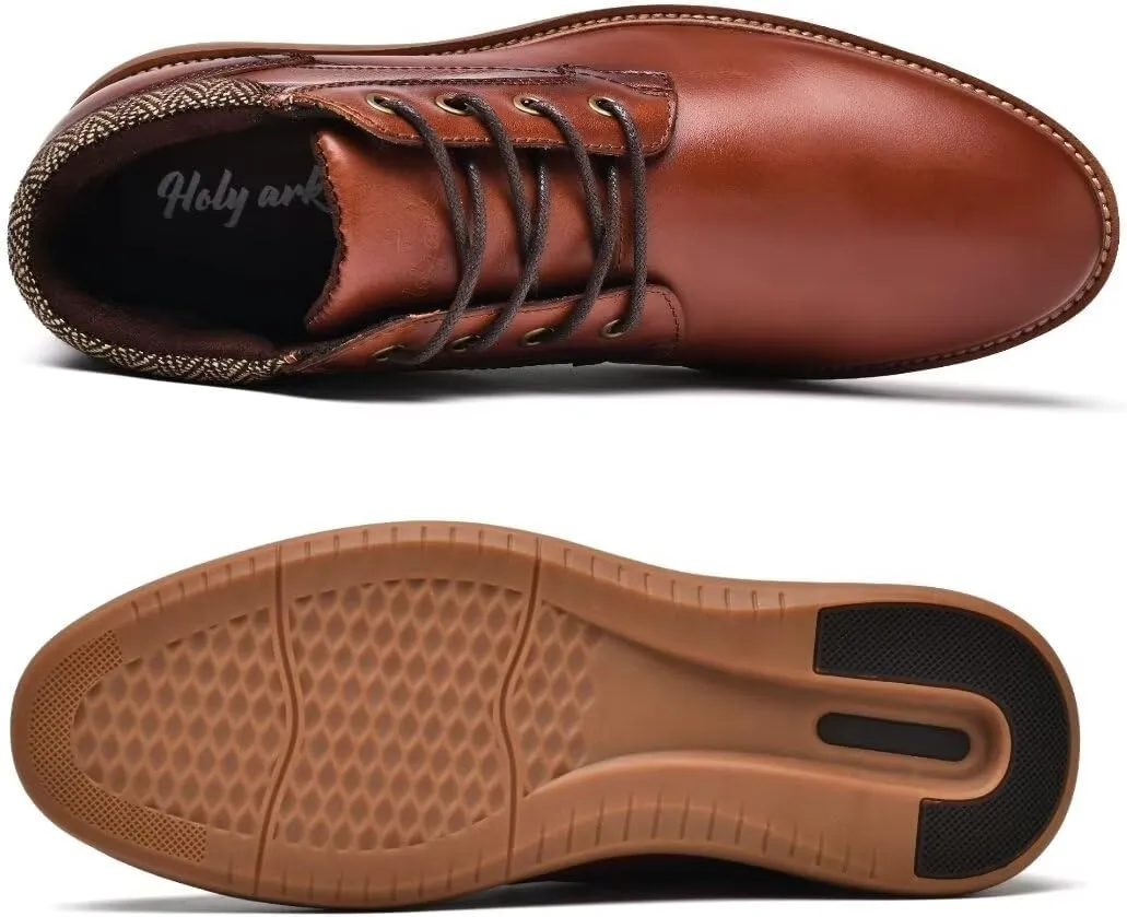 Men's Chukka Boots Genuine Leather Ankle Boot for Men Classic Casual Oxford Style Footwear