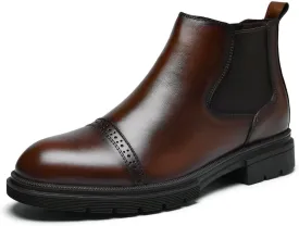 Men's Chukka Boots Genuine Leather Ankle Boot for Men Classic Casual Oxford Style Footwear