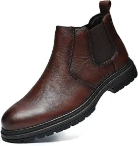 Men's Chukka Boots Genuine Leather Ankle Boot for Men Classic Casual Oxford Style Footwear