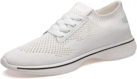 Men's Fashion Sneaker 2" (6cm) Height Increasing Elevator Shoes Lace up Soft & Flexible Removeable Taller Insoles