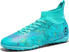 Mens Womens Soccer Cleats Youth Soccer Shoes Football Shoes High-Top Football Cleats Outdoor/Indoor Athletic Shoes Sneakers