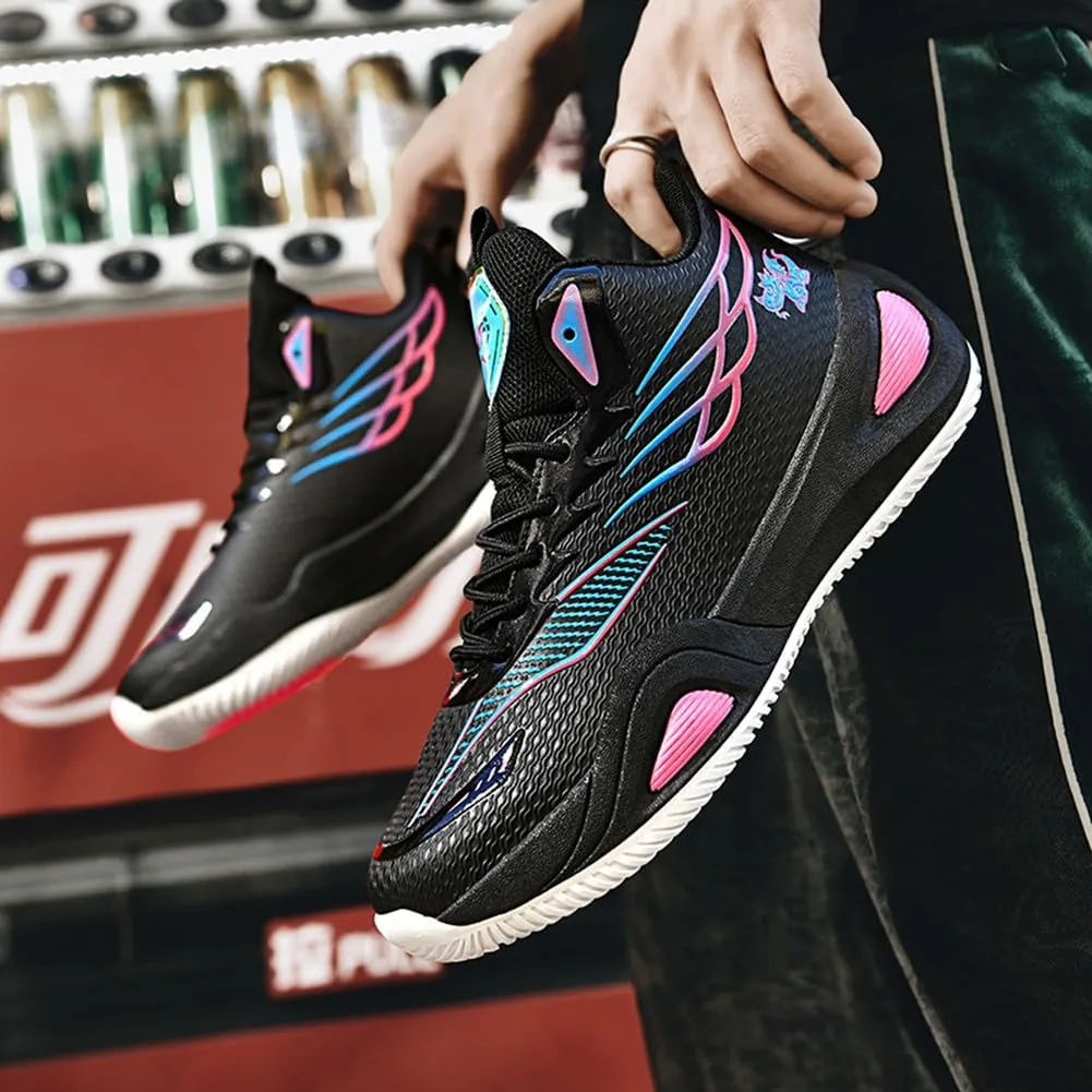 NCNDB Unisex Basketball Shoes Breathable Running Fashion Sneakers Anti Slip Cushion Sports Shoes for Running Walking Training