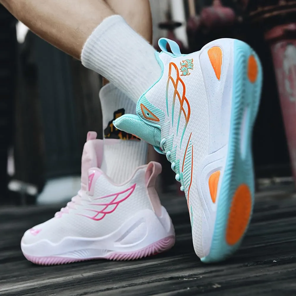 NCNDB Unisex Basketball Shoes Breathable Running Fashion Sneakers Anti Slip Cushion Sports Shoes for Running Walking Training