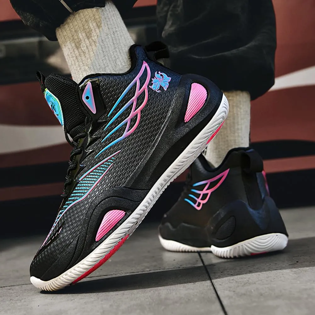 NCNDB Unisex Basketball Shoes Breathable Running Fashion Sneakers Anti Slip Cushion Sports Shoes for Running Walking Training