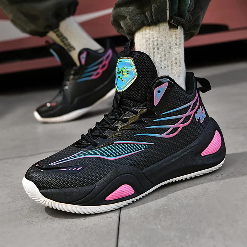 NCNDB Unisex Basketball Shoes Breathable Running Fashion Sneakers Anti Slip Cushion Sports Shoes for Running Walking Training
