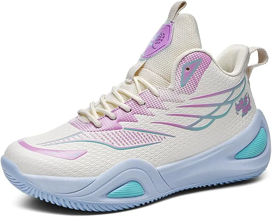 NCNDB Unisex Basketball Shoes Breathable Running Fashion Sneakers Anti Slip Cushion Sports Shoes for Running Walking Training