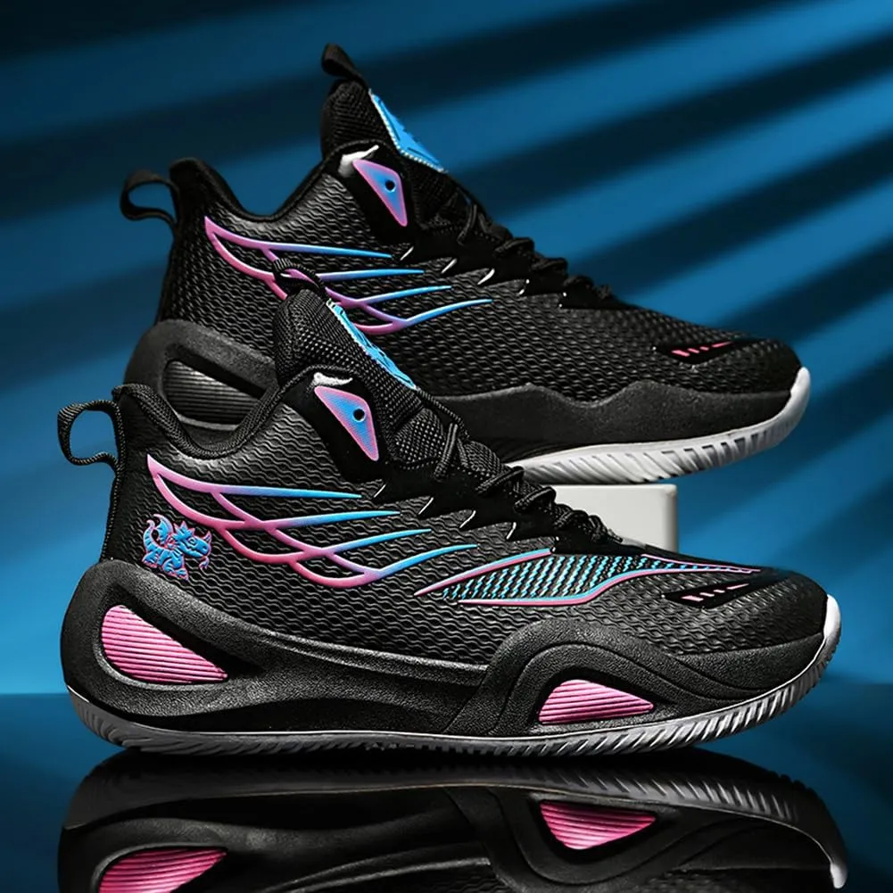 NCNDB Unisex Basketball Shoes Breathable Running Fashion Sneakers Anti Slip Cushion Sports Shoes for Running Walking Training