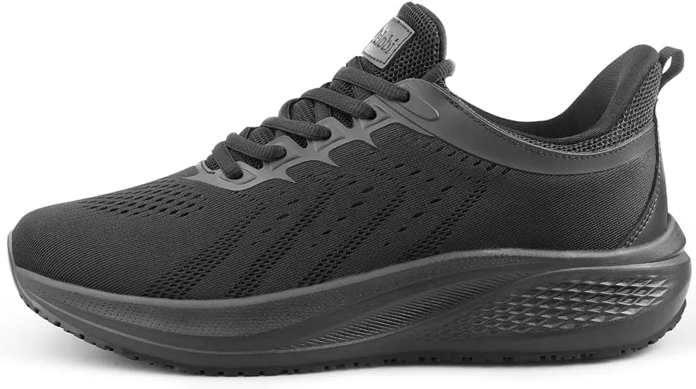 Non Slip Shoes for Men Food Service Work Shoes Restaurant Slip Resistant Hospital Walking Sneakers Breathable Lightweight Lace Up Shoes