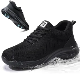 Non Slip Work Shoes for Men Women Breathable Mens Work Shoes Lightweight Water Resistant Walking Sneakers Chef Kitchen Slip Resistant Comfortable Restaurant Food Service Sneakers Casual