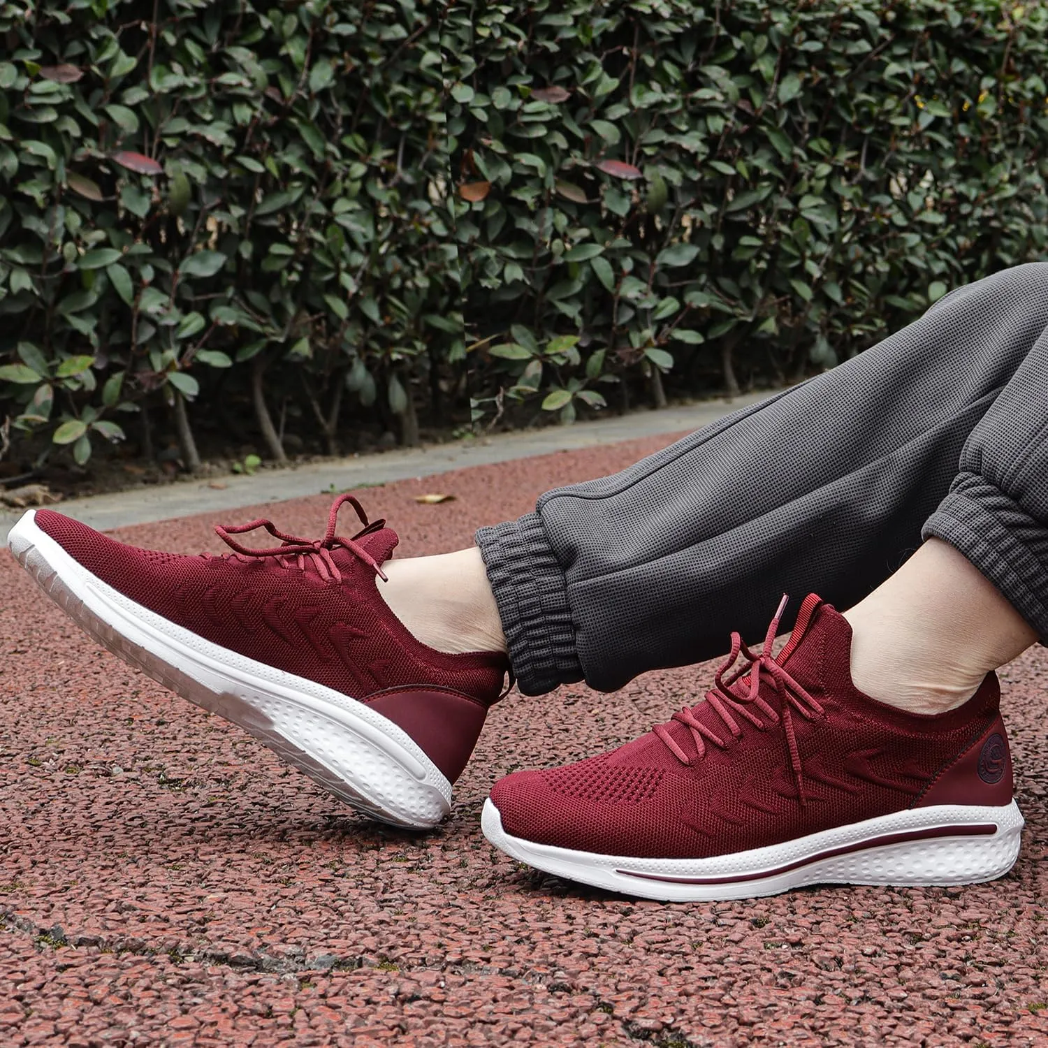 Pujcs Mens Walking Shoes Non Slip Running Shoes Breathable Slip on Sneakers Lightwight Gym Tennis Shoes for Men