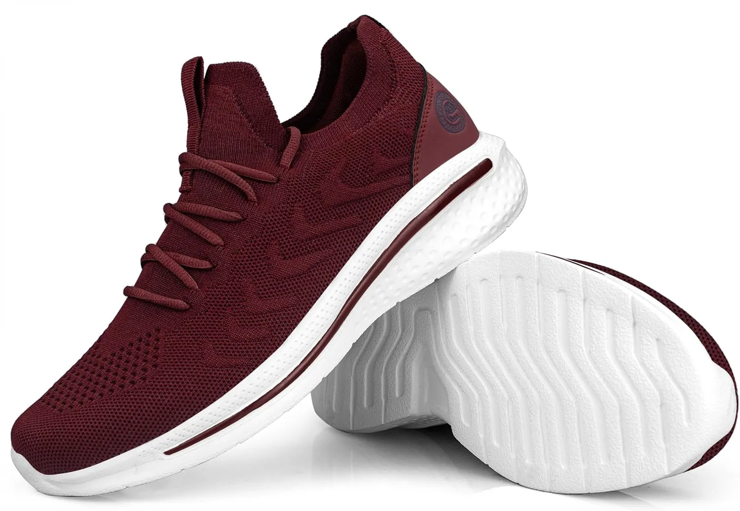 Pujcs Mens Walking Shoes Non Slip Running Shoes Breathable Slip on Sneakers Lightwight Gym Tennis Shoes for Men