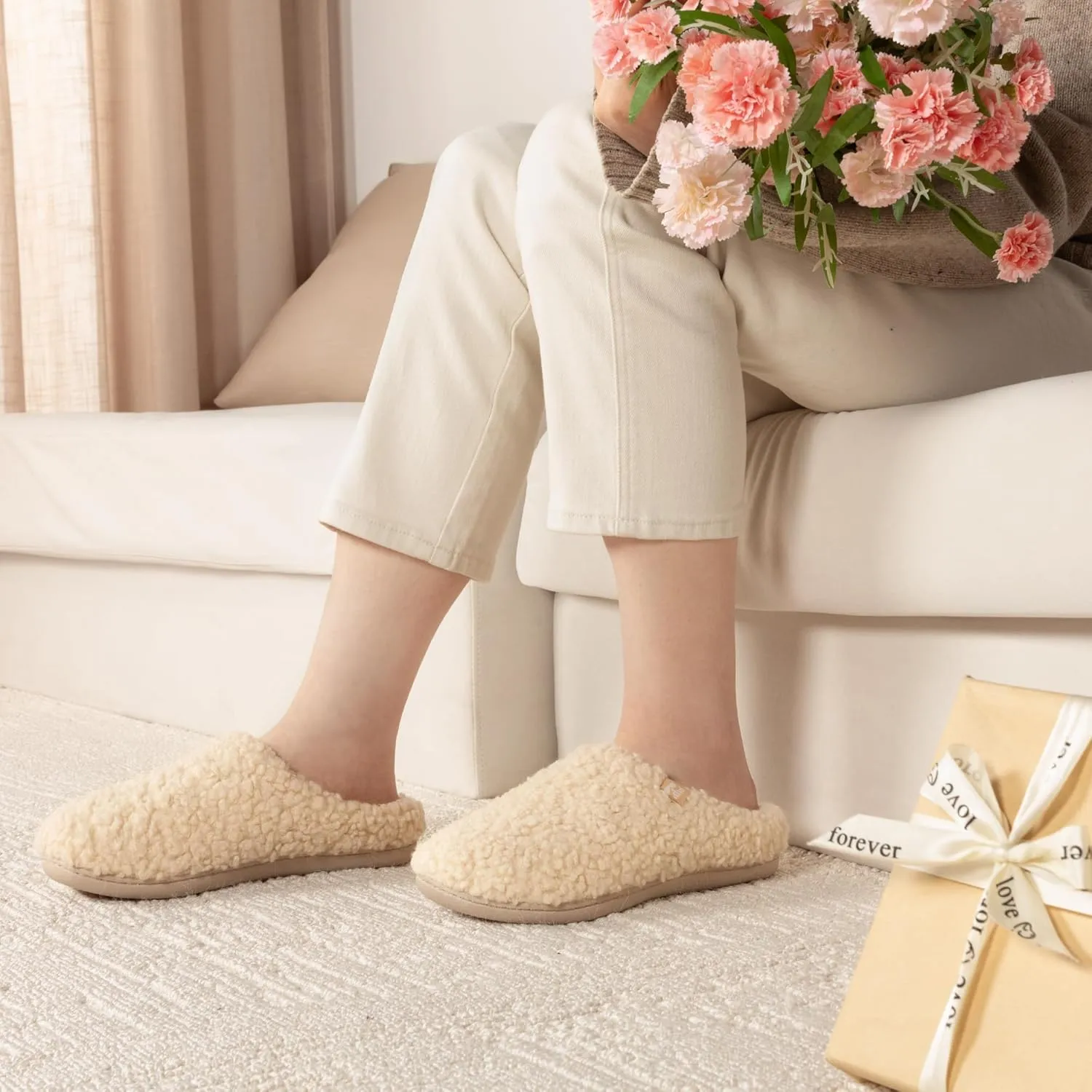 RockDove Women's Plush Retreat Sherpa Fleece Clog Slipper