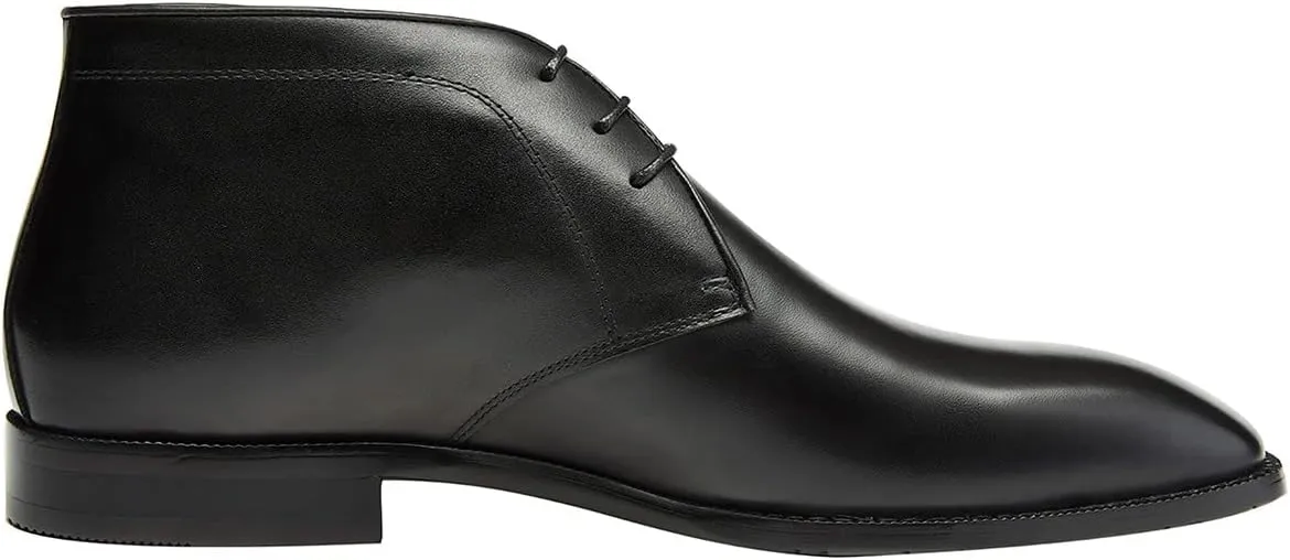 Santimon Men's Chukka Boots Leather Lace Up Classic Ankle Boots Business Casual Desert Boot