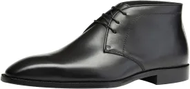Santimon Men's Chukka Boots Leather Lace Up Classic Ankle Boots Business Casual Desert Boot