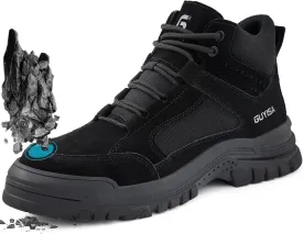 Steel Toe Shoes for Men Women Lightweight Work Shoes Mens Indestructible Safety Sneakers Puncture Proof Construction Shoe Composite Toe Sneakers
