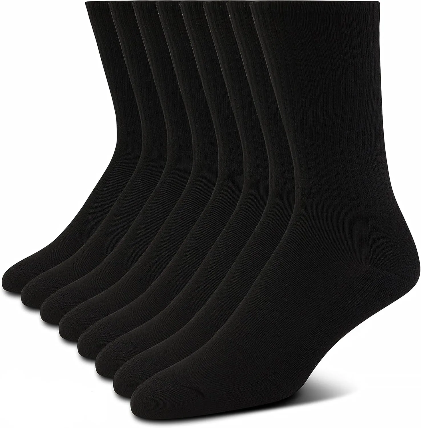 True Religion Mens 8 Pairs Crew Socks for Men Premium Athletic Men's Socks, Shoe Size 8-12