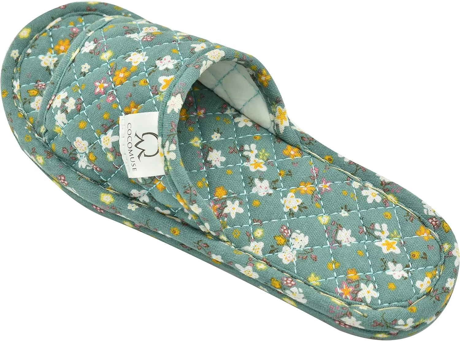 Ultralight Soft Indoor Open Toe Cotton linen Slippers Absorb Sweat Cloth Bottom House Slippers