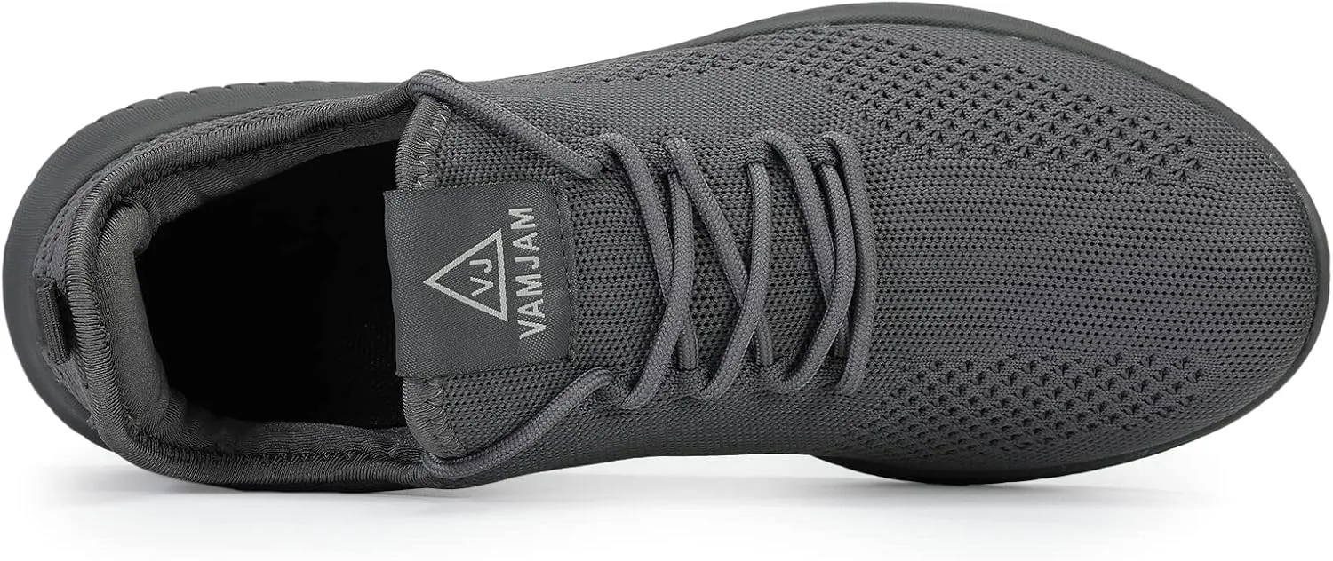VAMJAM Men's Running Shoes Ultra Lightweight Breathable Walking Shoes Non Slip Athletic Fashion Sneakers Mesh Workout Casual Sports Shoes