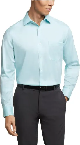 Van Heusen Men's Dress Shirt Regular Fit Ultra Wrinkle Free Flex Collar Stretch Solid