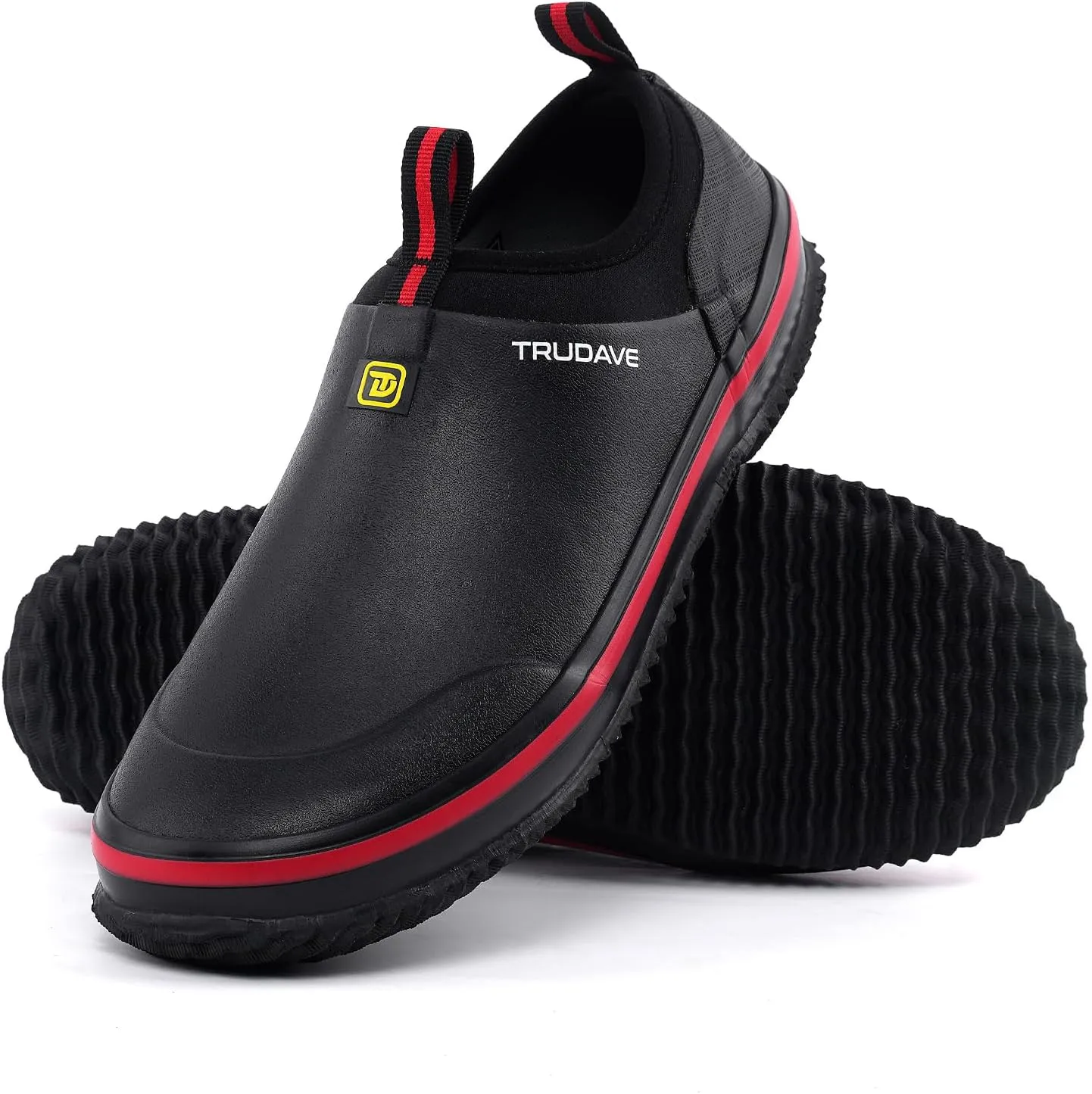 Waterproof Garden Shoes, Men's Rain Boots Women's Slip-On Footwear Rubber Neoprene Camp Booties Unisex Rain Shoe for Gardening, Farming, Car Wash, Lawn Care and Yard Work