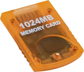Wigearss 1024MB(16344 Blocks) Memory Card for Gamecube and Wii Console Game Cube NGC GC (Orange)