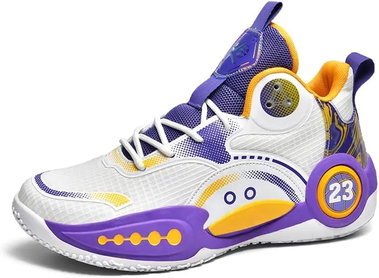 Women Men Basketball Shoes Breathable Non Slip Sneakers Unisex High Top Ultra-Light Fashion Outdoor Sports Shoes