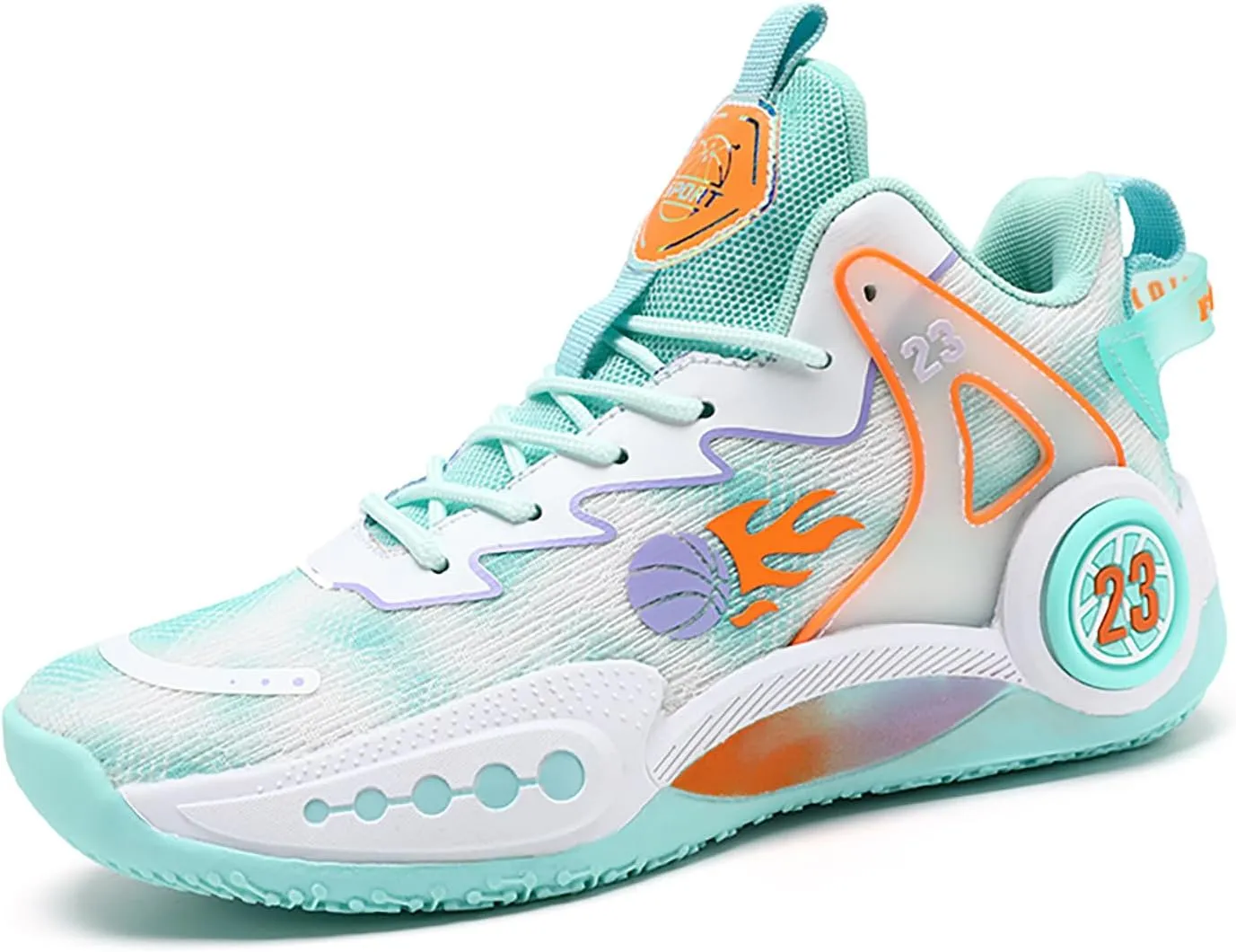 Women Men Basketball Shoes Casual Fashion High Top Lace Up Running Sneakers Color Blocking Sport Shoes Walking Tennis Shoes