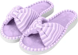 Women Summer Slippers Open Toe Slippers Memory Foam Anti-slip House Shoes Indoor Outdoor Christmas Gifts
