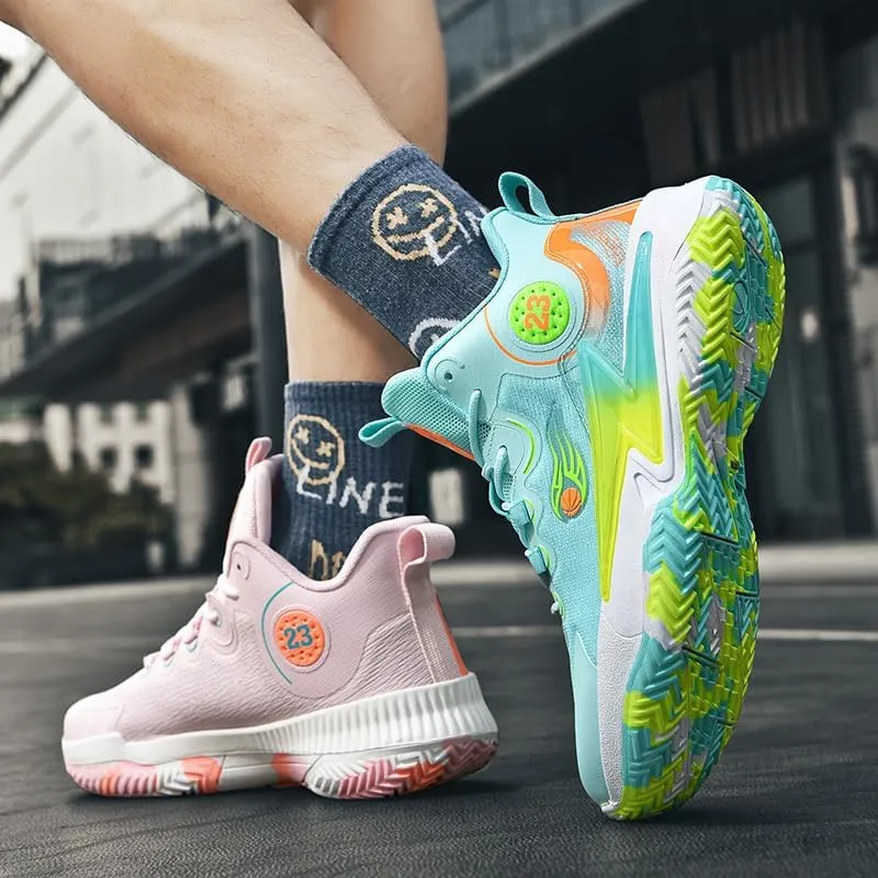 Womens Mens Basketball Shoes Breathable Non Slip Running Athletic Cushion Sports Shoes Fashion Outdoor Sneakers