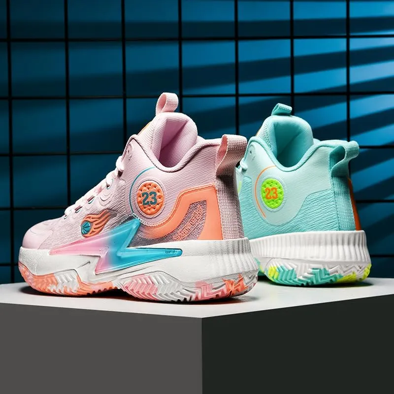 Womens Mens Basketball Shoes Breathable Non Slip Running Athletic Cushion Sports Shoes Fashion Outdoor Sneakers